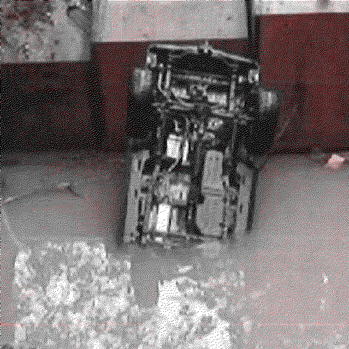 car falls from bridge